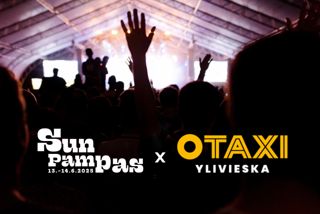 Konserttiyleisö Sun Pampas -tapahtumassa – Otaxi Ylivieskan festarikyyti